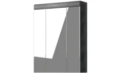 Badezimmerspiegelschrank SCHLOONSEE, Breite 60cm, 3 Spiegeltüren, 9 Fächer, 6 Einlegeböden in verschiedenen Farben erhältlich, Badmöbel, Spiegel, Badschrank, Bad Schloonsee