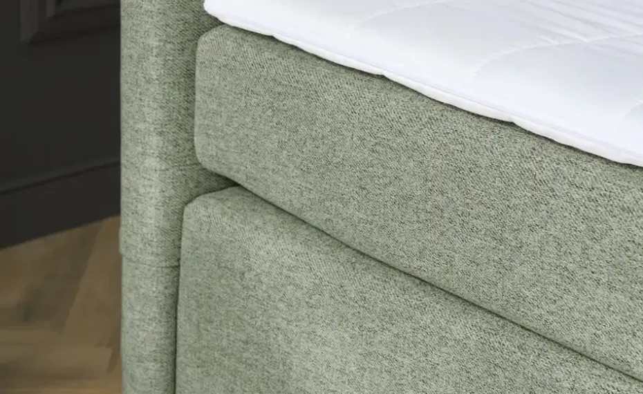 Boxspringbett mit Matratze und Topper, H3 Duke