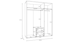 Drehtürenschrank Alice Springs