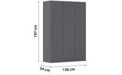 Drehtürenschrank Ella