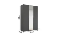Drehtürenschrank Purisma