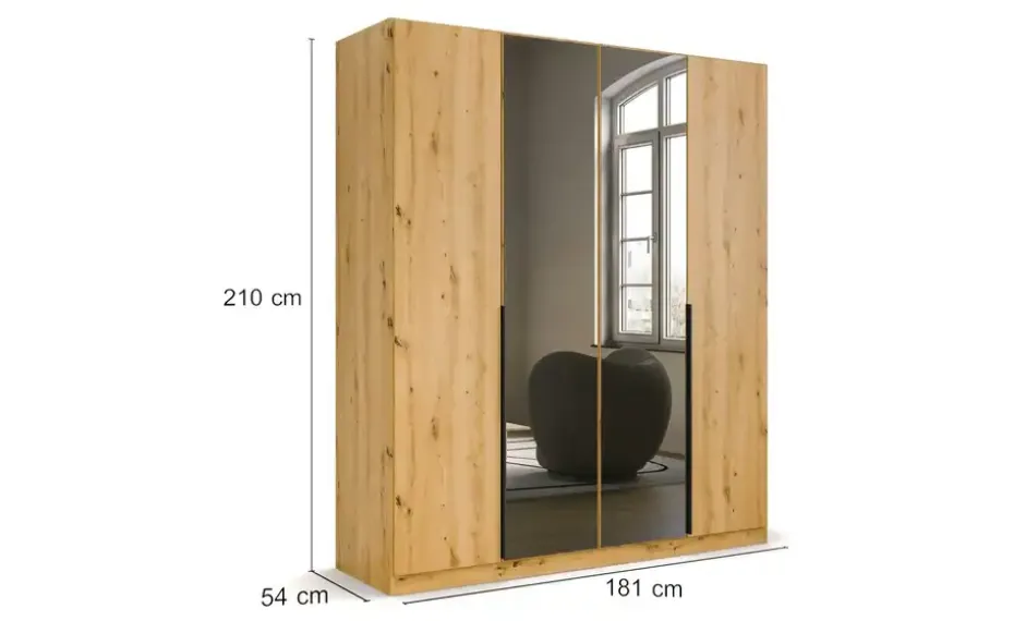 Drehtürenschrank Skyla