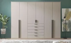 Drehtürenschrank 6-türig, Cashmere, mit Einlegeböden Arnis