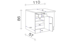 Eck-Unterschrank Ede