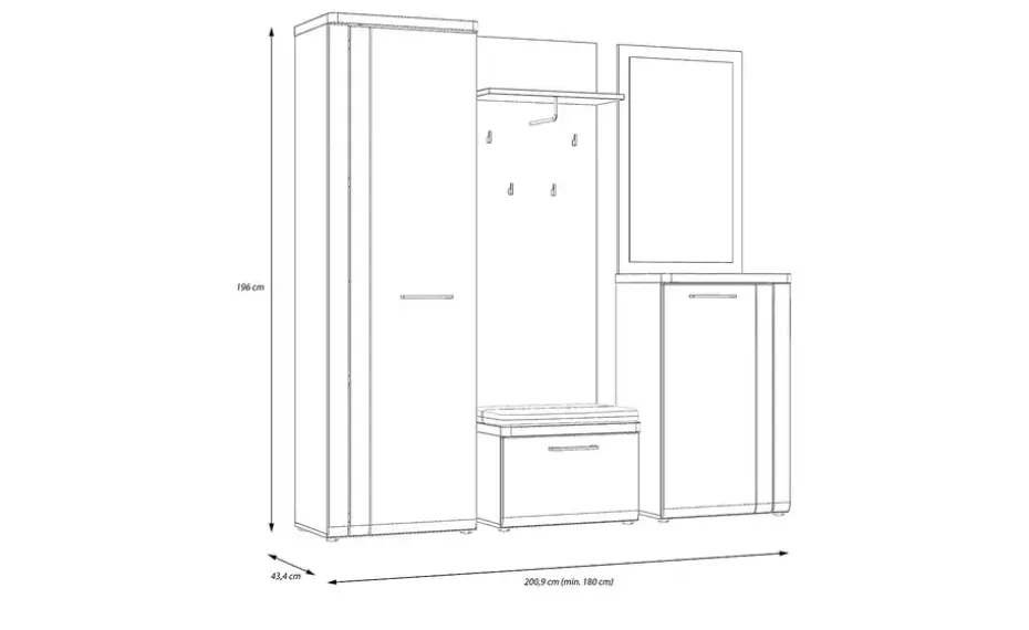 Garderobenschrank Tulcan