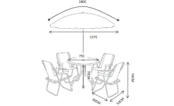Gartenmöbel 6er-Set