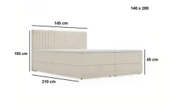 GrainGold Boxbett mit Stauraum Marbella