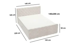 GrainGold Boxbett mit Stauraum DS Lunaris