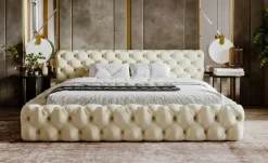 GrainGold Polsterbett Glamour, mit Stauraum Palini