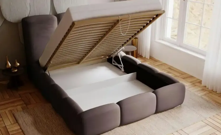 GrainGold Polsterbett mit Stauraum Bubble