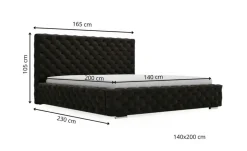 GrainGold Polsterbett mit Stauraum DS Astra