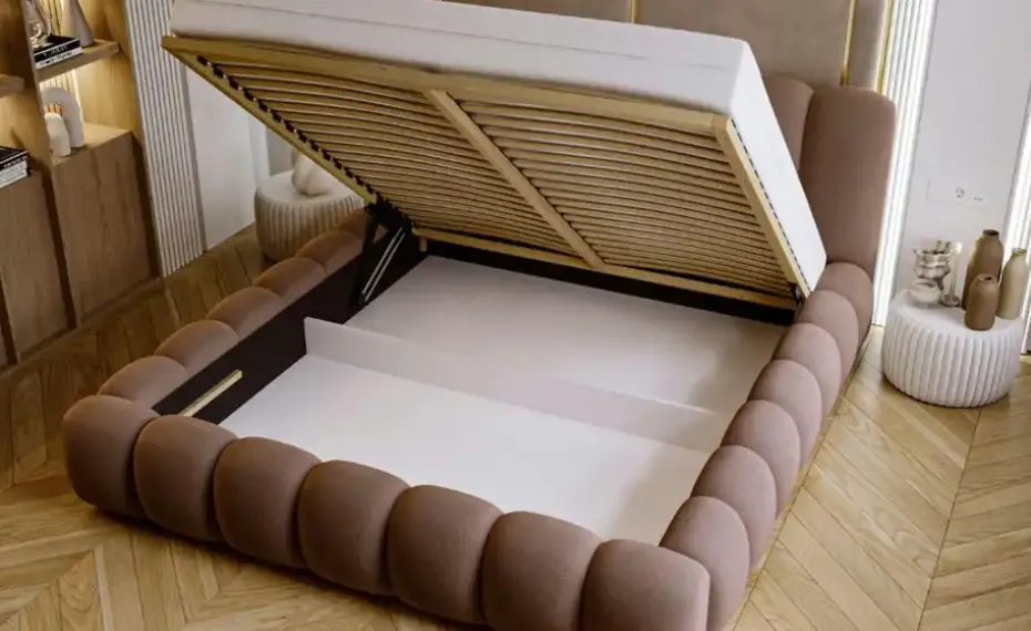 GrainGold Polsterbett mit Stauraum DS Averia