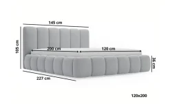 GrainGold Polsterbett mit Stauraum Cloud