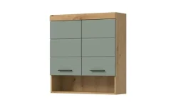 Hängeschrank SCHLOONSEE, Breite 74cm, 2 Türen, 1 offenes Fächer, MDF-Front in verschiedenen Farben erhältlich, Badmöbel, Badschrank, Schrank, Bad Schloonsee