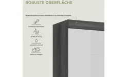 Hochschrank SCHLOONSEE, Breite 37cm, 2 Tür, 1 Schubkasten, 2 offene Fächer, MDF-Front in verschiedenen Farben erhältlich, Badmöbel, Badschrank, Schrank, Bad Schloonsee