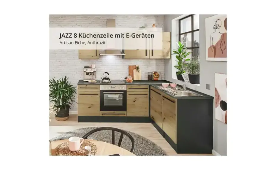Küchenzeile mit E-Geräten