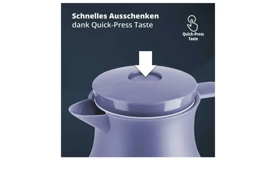 KHG Isolierkanne 1 l marineblau Anton