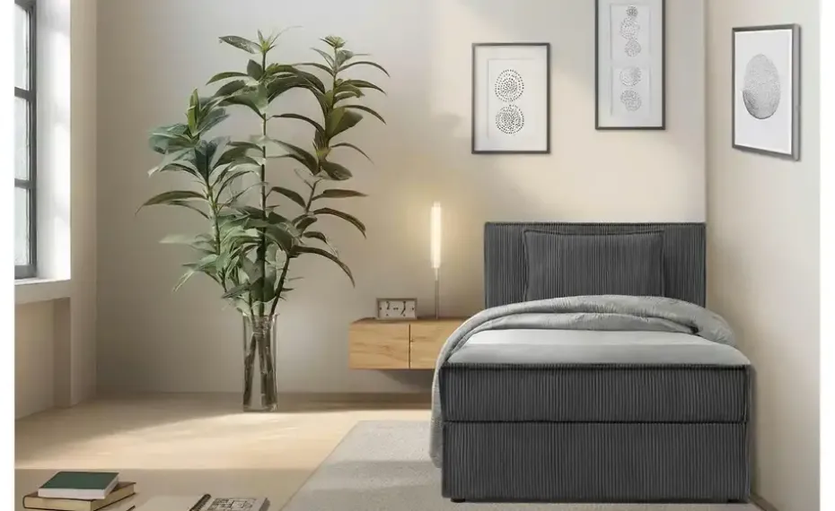 KONSIMO Boxbett mit Stauraum, H2 Roti