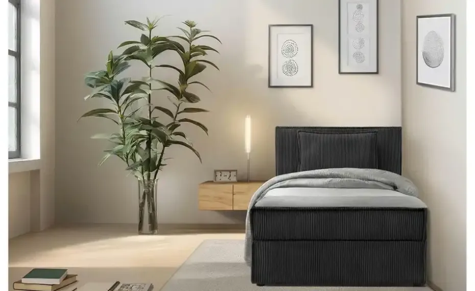KONSIMO Boxbett mit Stauraum, H2 Roti