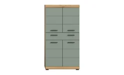 Midischrank SCHLOONSEE, Breite 74cm, 4 Türen, 1 Schubkasten, 4 Fächer, MDF-Front in verschiedenen Farben erhältlich, Badmöbel, Badschrank, Schrank, Bad Schloonsee