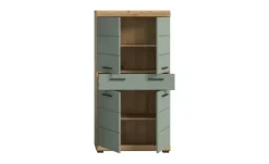 Midischrank SCHLOONSEE, Breite 74cm, 4 Türen, 1 Schubkasten, 4 Fächer, MDF-Front in verschiedenen Farben erhältlich, Badmöbel, Badschrank, Schrank, Bad Schloonsee