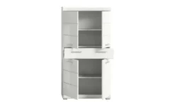 Midischrank SCHLOONSEE, Breite 74cm, 4 Türen, 1 Schubkasten, 4 Fächer, MDF-Front in verschiedenen Farben erhältlich, Badmöbel, Badschrank, Schrank, Bad Schloonsee