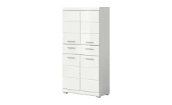 Midischrank SCHLOONSEE, Breite 74cm, 4 Türen, 1 Schubkasten, 4 Fächer, MDF-Front in verschiedenen Farben erhältlich, Badmöbel, Badschrank, Schrank, Bad Schloonsee