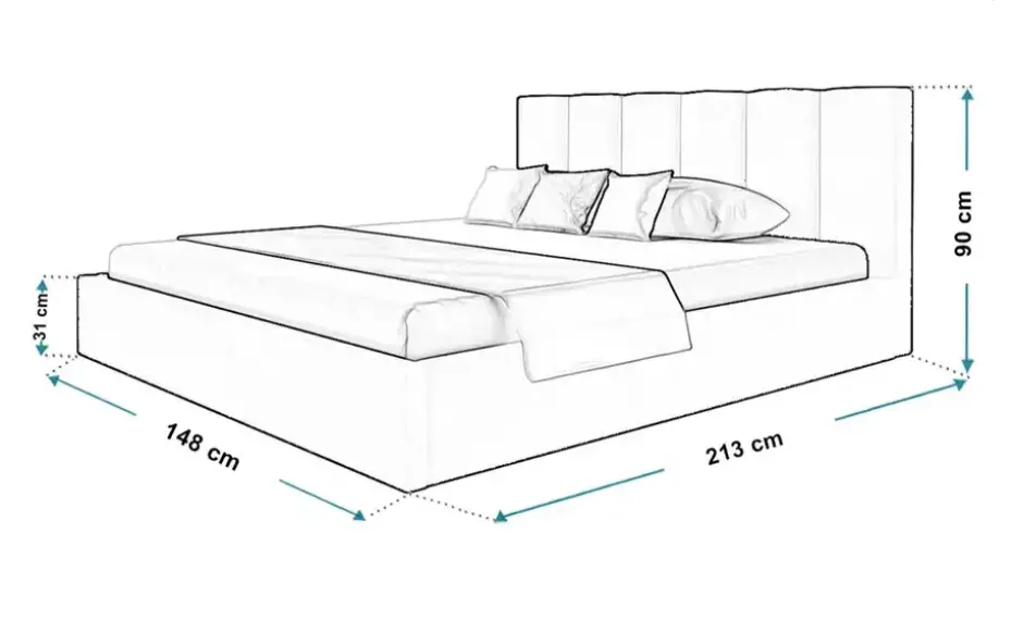 Polsterbett Tokio Slim