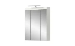 Spiegelschrank SCHLOONSEE, Breite 60cm, inkl. Beleuchtung, 3 Spiegeltüren, 9 Fächer in verschiedenen Farben erhältlich, Badmöbel, Spiegel, Badschrank, Bad Schloonsee