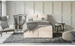 S-STYLE Boxbett mit Stauraum und Topper, H3 Uma