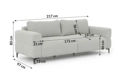 S-STYLE Einzelsofa Cardea