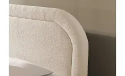 S-STYLE Boxbett mit Bettkasten, Bouclé-Stoff Sonna