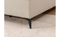S-STYLE Boxbett mit Bettkasten, Bouclé-Stoff Sonna
