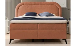 S-STYLE Boxbett mit Bettkasten, Bouclé-Stoff Sonna