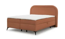 S-STYLE Boxbett mit Bettkasten, Bouclé-Stoff Sonna