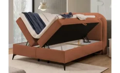 S-STYLE Boxbett mit Bettkasten, Bouclé-Stoff Sonna