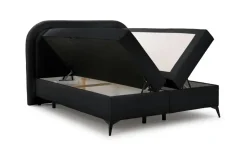 S-STYLE Boxbett mit Bettkasten, Bouclé-Stoff Sonna
