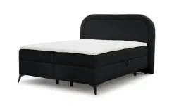 S-STYLE Boxbett mit Bettkasten, Bouclé-Stoff Sonna