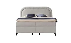 S-STYLE Boxbett mit Bettkasten, Bouclé-Stoff Sonna