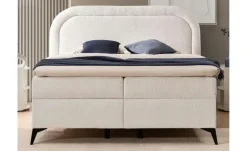 S-STYLE Boxbett mit Bettkasten, Bouclé-Stoff Sonna
