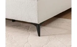 S-STYLE Boxbett mit Bettkasten, Bouclé-Stoff Sonna