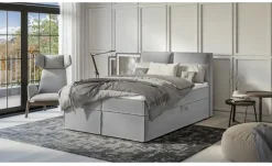 S-STYLE Boxbett mit Stauraum und Topper, H3 Uma