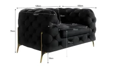 S-STYLE Chesterfield Sessel Natalie
