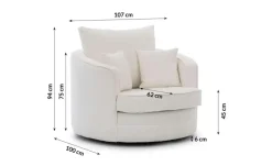 S-STYLE Drehsessel Ted