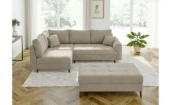 S-STYLE Ecksofa mit Hocker Lars