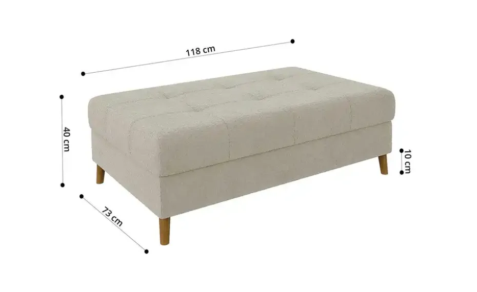 S-STYLE Ecksofa mit Hocker Lars
