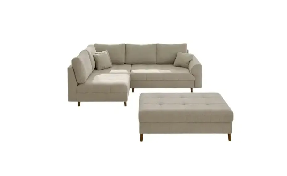 S-STYLE Ecksofa mit Hocker Lars