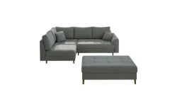 S-STYLE Ecksofa mit Hocker Lars