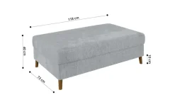 S-STYLE Ecksofa mit Hocker Trygve