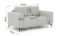 S-STYLE Einzelsofa Cardea